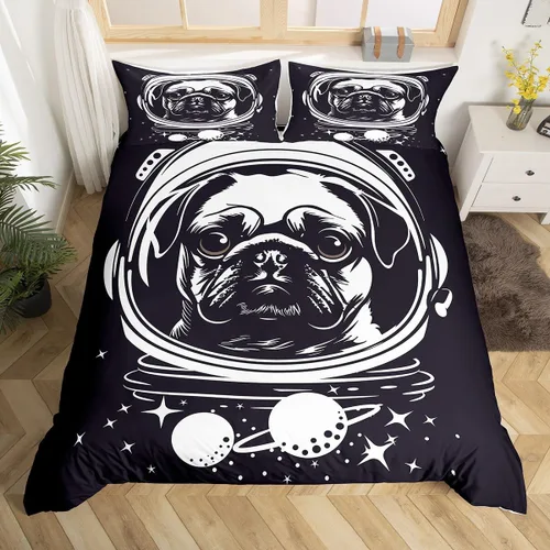 Miniatura 26 de Erosebridal Juego de ropa de cama para niños, juego de funda de edredón de sirena tamaño individual, funda de edredón femenina de escamas de peces