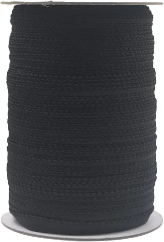 Miniatura 52 de Bristlegrass Picot Loop - Banda elástica para coser de 1/2 pulgada, 0.512 in, corona de carrete con volantes, cinta elástica de encaje para atar