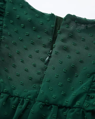 Miniatura 8 de Vestidos de verano para niñas pequeñas, con volantes, sin mangas, con lunares suizos, vestido de fiesta sólido para 18M-6 años