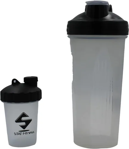 Miniatura 5 de Mini Shot (paquete de 3) Recipiente de proteína en polvo para preentrenamiento, embudo de suplemento con llavero, contenedor de viaje para gimnasio