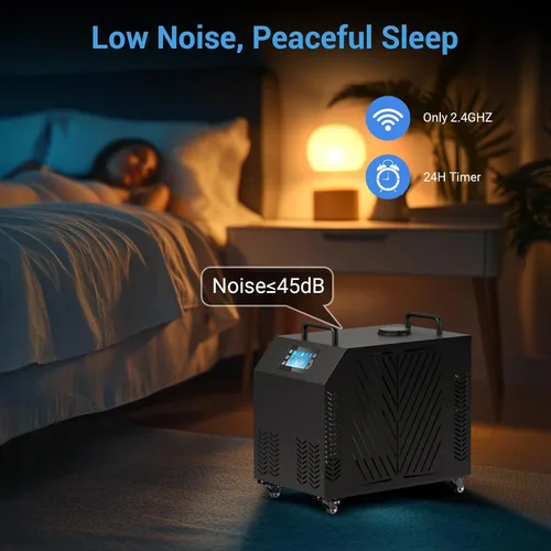 Miniatura 6 de Enfriador de inmersión en frío de 1 HP, sistema de filtración mejorado de purificación de 4 capas, enfriador de baño de hielo y calentador