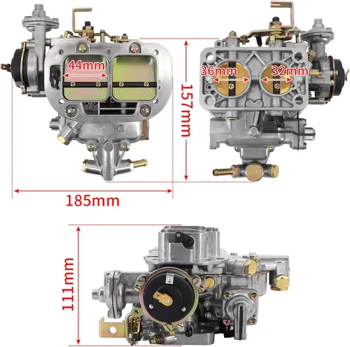 Miniatura 5 de Carburador con estrangulador eléctrico de reemplazo para We.ber 32/36 DGV DGEV para Toyota Pickup Celica Corona 20R 22R Motor B2000 B2200 Datsun