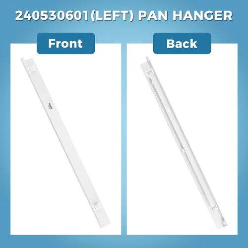 Miniatura 4 de AMI PARTS 240530601 Colgador de sartén para refrigerador (izquierda) apto para refrigeradores Frigi-daire y Ken-more, reemplazo de riel deslizante