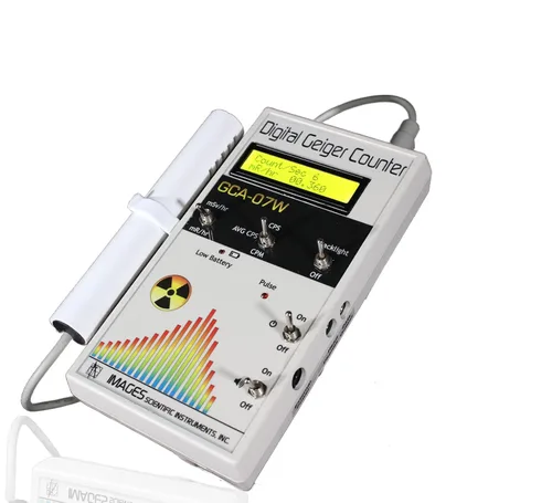 GCA-07W monitor profesional Geiger de detección de radiación nuclear con medidor digital y sonda de varilla externa - certificación de la NRC -