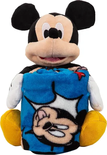 Miniatura 3 de Northwest Mickey Mouse Comic Pop Character Hugger Juego de Almohada y Manta Tipo Throw de Tacto Sedoso, 40" x 50