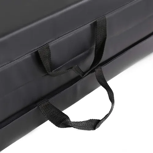 Miniatura 6 de Esterilla de gimnasia de 4 x 10 x 2 pulgadas, plegable, para fitness, entrenamiento en casa, yoga, almohadilla para acaparar Negro