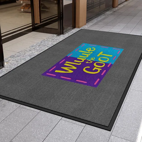 Miniatura 20 de Alfombrillas comerciales personalizadas para puertas Alfombra con logotipo personalizado Texto de entrada Alfombra para entrada con respaldo de goma