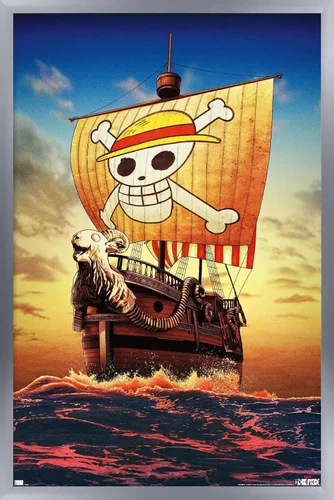 Miniatura 10 de Trends International Netflix One Piece - Póster de pared de una hoja, 34 pulgadas de largo x 22.4 pulgadas, versión enmarcada en negro