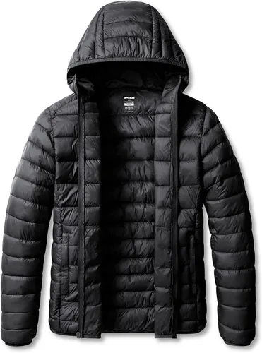 Miniatura 4 de TSLA - Chaqueta acolchada, ligera y plegable para hombre, ideal para invierno, impermeable
