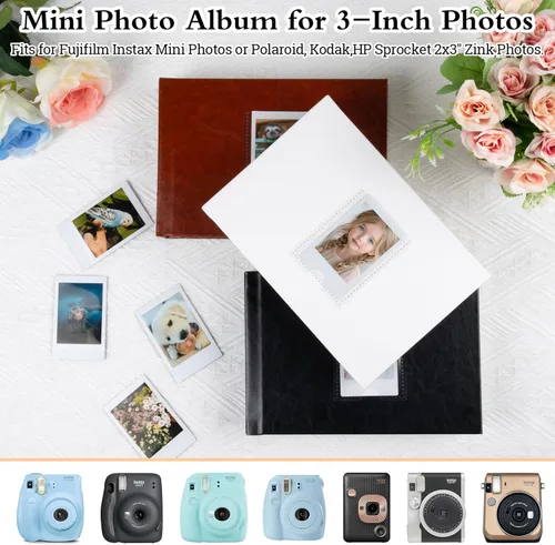 Miniatura 2 de Veicevol Álbum de fotos con espacio de escritura para cámara instantánea Fujifilm Instax Mini 12 11 9 40 90 8 7 Evo Liplay - Álbum de fotos de 64
