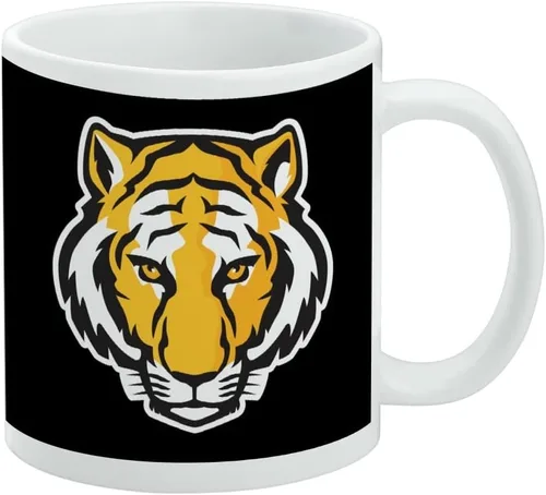 Miniatura 66 de Taza de cerámica con logotipo principal de Marshall, tazas originales para regalo para café, té y bebidas calientes, 11 oz, blanca