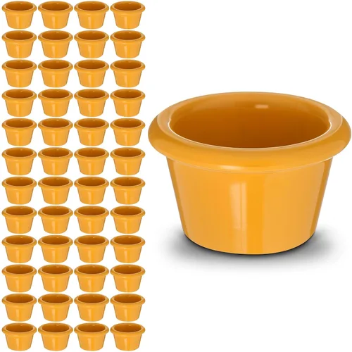 Miniatura 13 de Carlisle FoodService Products S27542 Ramekin de melamina liso, capacidad de 1.5 onzas, color hueso (caja de 48)