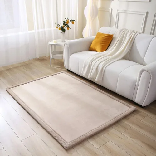 Miniatura 25 de Hakuna Matte - Alfombra de juego prémium para bebé de terciopelo coral ultrasuave con espuma viscoelástica, antideslizante, resistente al agua,