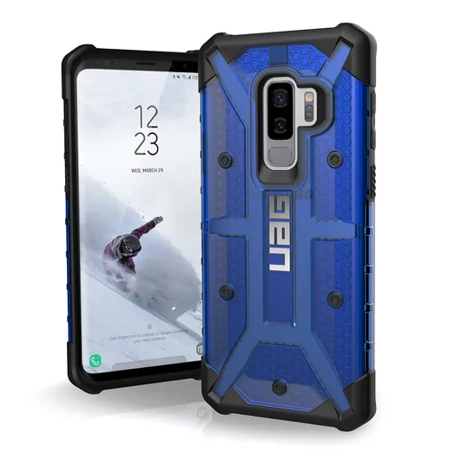 URBAN ARMOR GEAR UAG - Funda para teléfono Samsung Galaxy S9 Plus [pantalla de 6.2 pulgadas] Plasma ligera resistente [cobalto] funda militar
