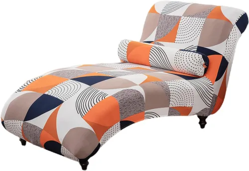 Miniatura 24 de Funda para tumbona sin brazos, funda elástica estampada para sofá reclinable, fundas elásticas para tumbonas para sala de estar, dormitorio, 13