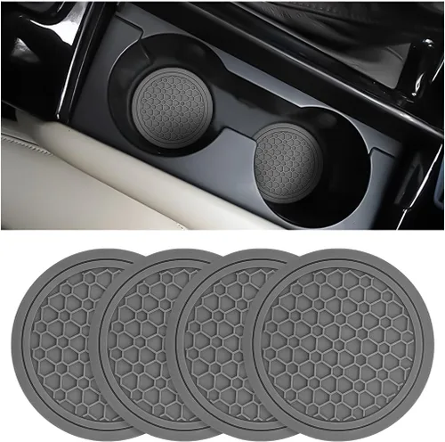 Miniatura 30 de Mandark 2 piezas posavasos para portavasos de automóvil, almohadillas antideslizantes de 2.75 pulgadas para insertar en portabotellas de agua
