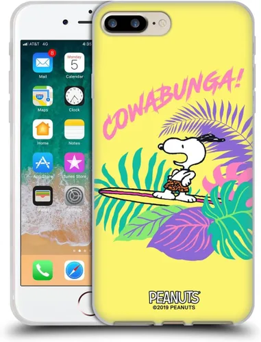 Miniatura 74 de Head Case Designs Peanuts Tropical Surf Snoopy Aloha Disco Gel Funda con licencia oficial [protección de grado militar] compatible con Apple iPhone