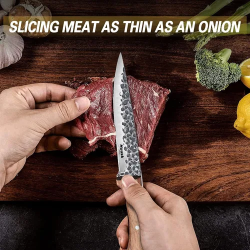 Miniatura 7 de Cuchillos Huusk de Japón, cuchillo de deshuesar para cortar carne de 6 pulgadas, cuchillo de carnicero para recorte de brisket, cuchillo vikingo