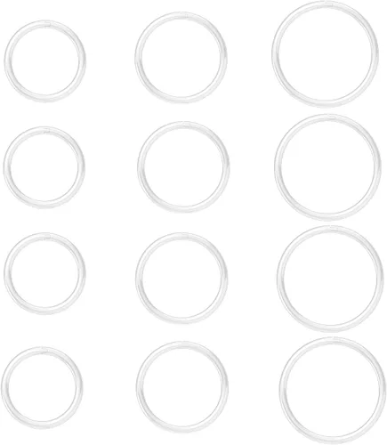 Aretes de aro transparentes para cartílago, tragus, 0.63 oz, aretes de lóbulo, retenedores de Daith para trabajo, septum, nariz, aro de plástico,