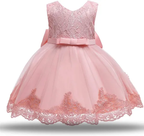 Miniatura 3 de NNJXD - Vestido de princesa de tul con flores, para usar en bodas, para niñas pequeñas y bebés