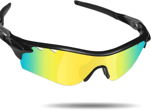 Miniatura 3 de Lentes de repuesto polarizadas antiagua para gafas de sol Oakley RadarLock Path ventiladas, 2 pares empaquetados para OO9181