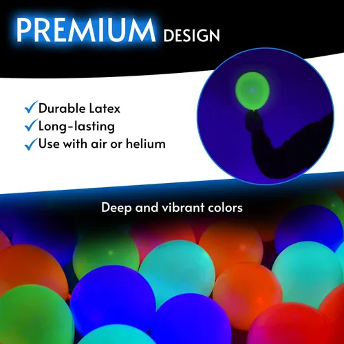 Miniatura 2 de Glow King - Globos que brillan con luz ultravioleta