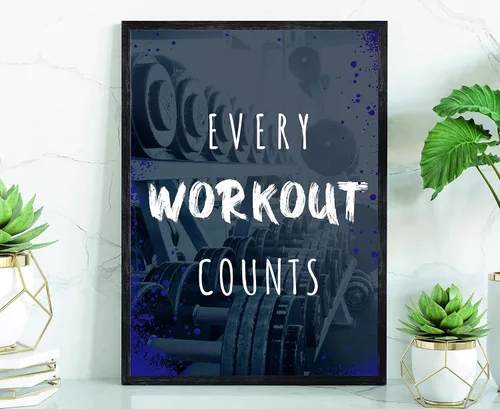 Miniatura 67 de Arte de pared con texto en inglés «Be Stronger Than Your Excuss», póster de gimnasio, impresiones de gimnasio, gimnasio en casa, decoración