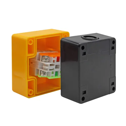 Miniatura 9 de Estación de botón, 660 V 10 A, 2 posiciones, 1NO 1NC, interruptor de botón de parada de emergencia momentánea, 1.575 in, tapa de hongo rojo, 2