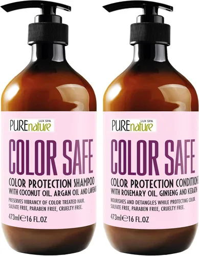 Miniatura 8 de Juego de champú y acondicionador de aceite de argán, cuidado marroquí sin sulfato con queratina, para cabello rizado, liso, seco y dañado