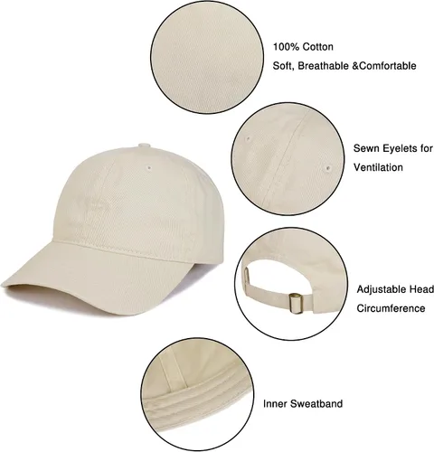 Miniatura 5 de Umeepar Gorra de béisbol con cara sonriente para mujeres y hombres, ajustable, de perfil bajo, de algodón, sin estructura, para papá