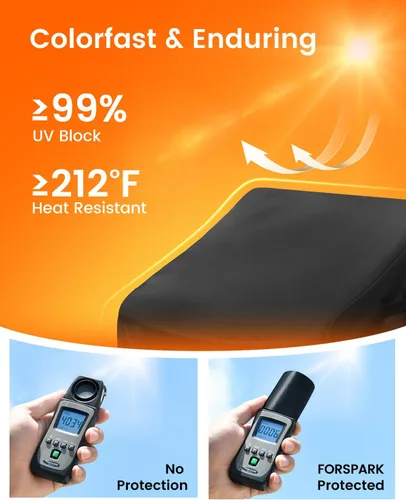 Miniatura 5 de FORSPARK - Funda para silla de patio – Funda impermeable y resistente a los rayos UV para muebles de exterior de mimbre, mecedoras y sillas