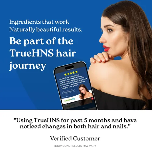 Miniatura 3 de NatureCity True-HNS - Suplemento vitamínico de quinatina para uñas y piel para el cabello y la piel y biotina a base de plantas, cabello y uñas más