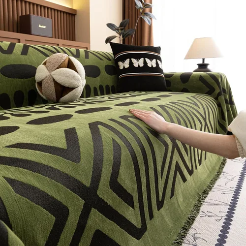 Miniatura 24 de VClife Fundas de sofá bohemio de felpilla para sofá seccional, fundas de sofá suaves y antideslizantes para sofá de 2 cojines, protector de muebles