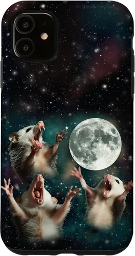 Miniatura 8 de Three Possum Moon 3 Opossum Funny Weird Cursed Meme Case para iPhone 17