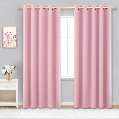 Miniatura 156 de Cortinas opacas de 72 pulgadas extra anchas para dormitorio, puerta corrediza de vidrio y patio, 2 paneles con ojales para oscurecer ventana grande