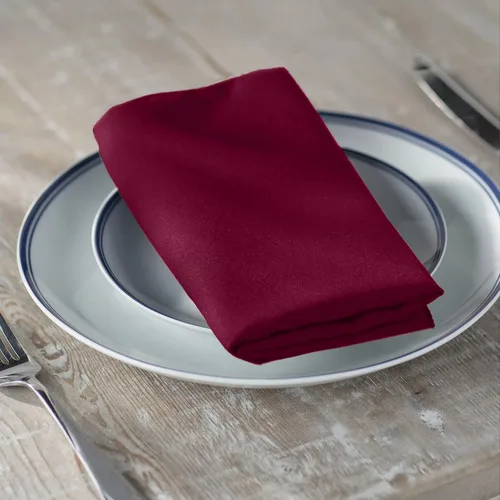 Miniatura 8 de LA Linen Paquete de 10 servilletas de popelina de poli, servilletas de tela suave, servilletas lavables y reutilizables, servilletas de mesa