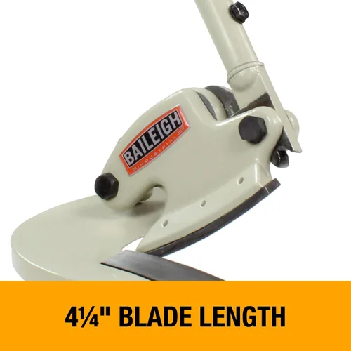 Miniatura 2 de Baileigh Cizalla sin garganta, acero suave calibre 14, hoja de 4-1/4" (MPS-1)