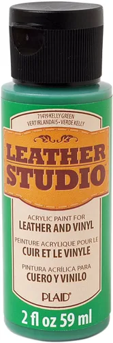 Miniatura 2 de Leather Studio 71411 pintura para piel de color blanco, 2 onzas