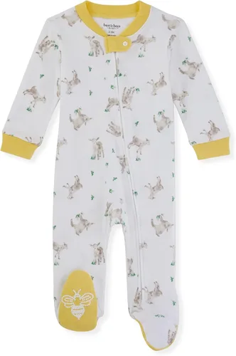 Miniatura 76 de Burt's Bees Baby - Mameluco para bebés, pijama, 100% algodón orgánico, cierre frontal, pies cerrados antideslizantes