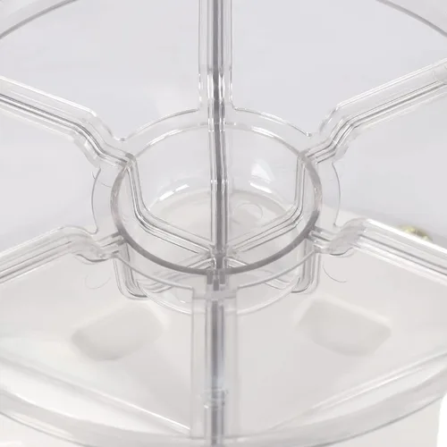 Miniatura 2 de Dispensador de granos giratorio de 6 rejillas, dispensador de cereales, dispensador de arroz, dispensador de alimentos giratorio de 360°