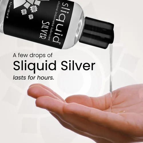 Miniatura 4 de Sliquid Silver Lubricante íntimo - Lubricante de silicona para mujeres/hombres/parejas, lubricante hipoalergénico, lubricante de silicona