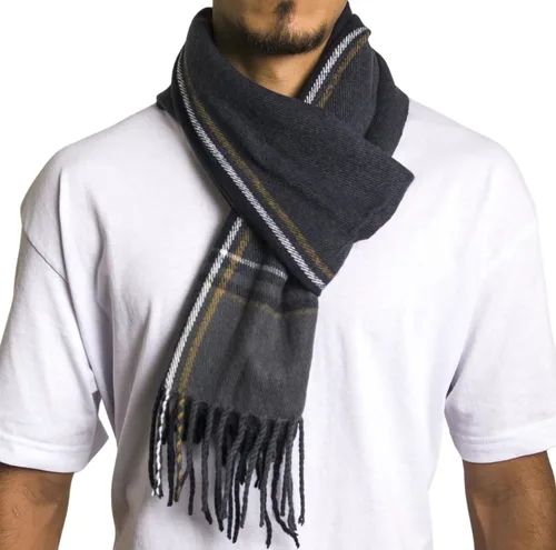 Miniatura 97 de Alpine Swiss Bufanda a cuadros para hombre, ultra suave, chal de invierno, cálido, ligero, para clima frío