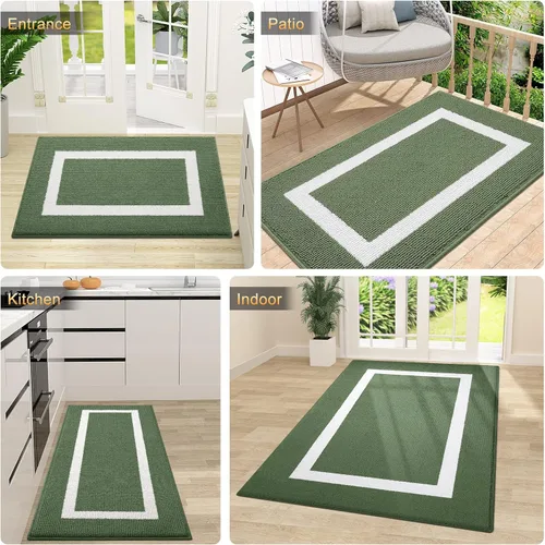 Miniatura 7 de OLANLY Alfombra para Puerta Interior, 59x20, Tapete de Entrada Antideslizante Absorbente Resistente a la Suciedad, Alfombras de Entrada