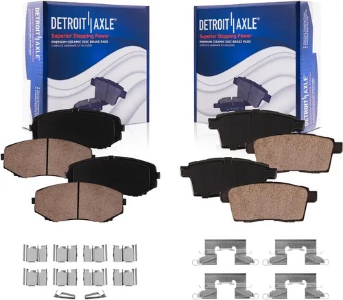 Miniatura 31 de Detroit Axle - Pastillas de Freno Delantero para Mercedes- Benz C230 C250 C300 SLK250, Pastillas de Freno Cerámica w/Reemplazo de Hardware