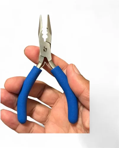 Miniatura 10 de Alicates de extensión de cabello Microlink – Herramienta profesional multifunción de acero inoxidable para aplicación de cuentas nano y microenlace
