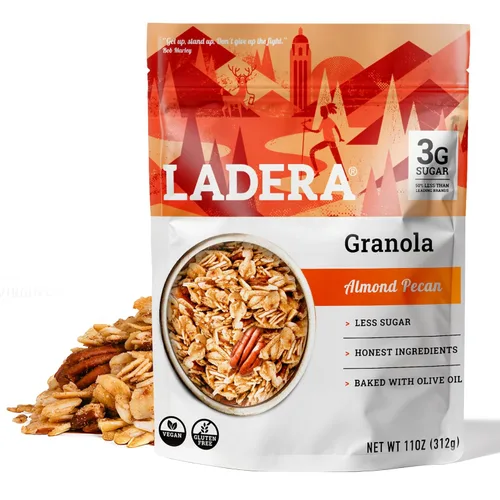 Miniatura 8 de Granola de Quinua con Vainilla Ladera - Cereal de Desayuno Bajo en Azúcar y Sin Nueces, Sin Gluten y Vegano, Ingredientes Honestos, 11 OZ