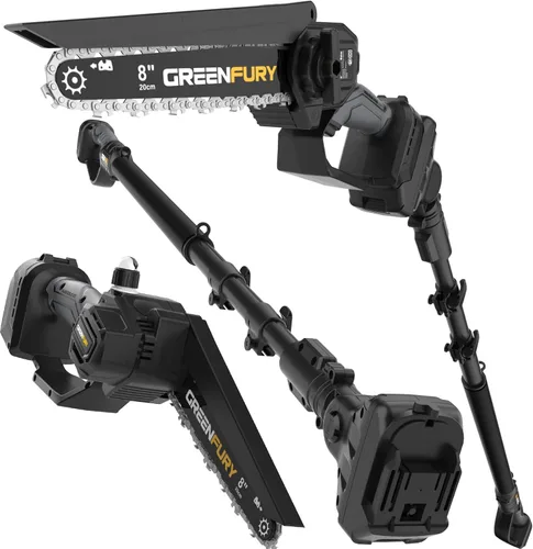 Sierra de poste inalámbrica 2 en 1 compatible con batería Dewalt 20V MAX (solo herramienta) | Alcance extendido de 14 pies, motor sin escobillas de