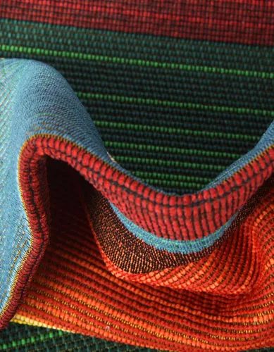 Miniatura 8 de Unique Loom Outdoor Modern Collection - Alfombra de área Jaco (4 pies 1 pulgada octágono multi/azul claro)