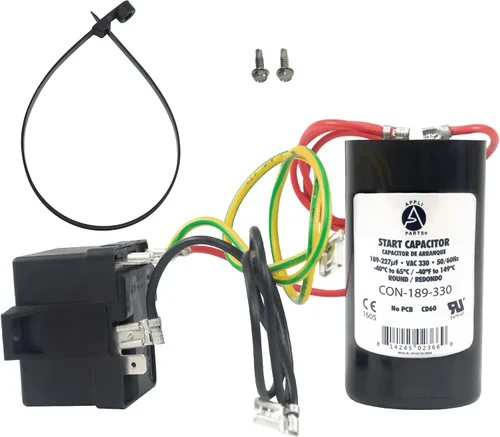 Appli Parts APHS-2 - Kit de arranque duro de 3,5 a 4,5 toneladas, 208-265 V, 1 Ph para aire acondicionado incluye condensador 189-227mfd 330V y