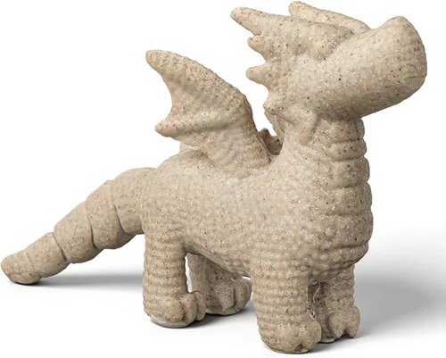 Miniatura 7 de Bonita decoración de dragones alados para estantería de escritorio en casa, regalo único para amigos y familiares, mini figura de dragón criatura